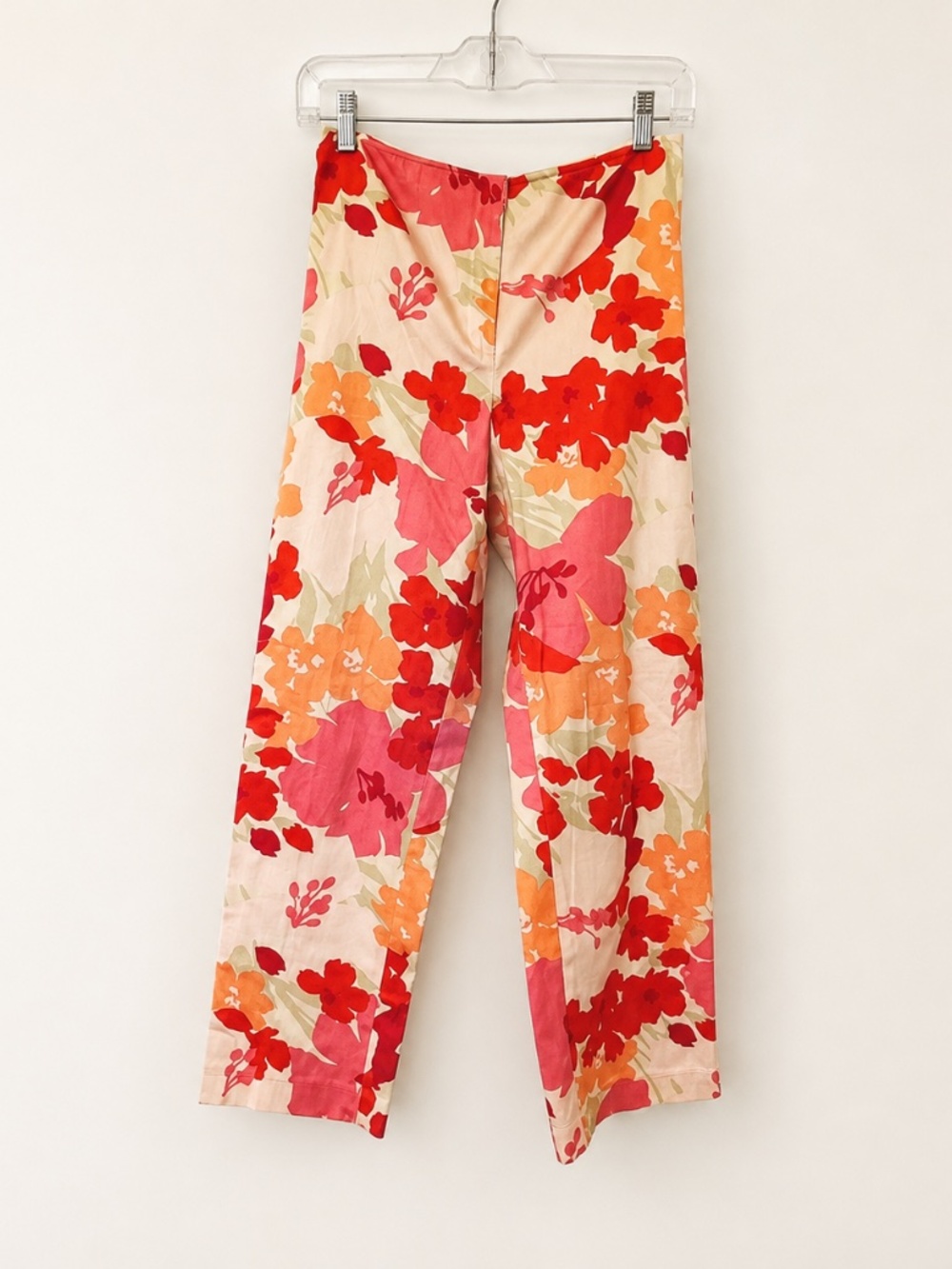 LOFT Vintage Floral Pants Size 6 | 90s Y2K Bold Floral Wide Leg Trousers